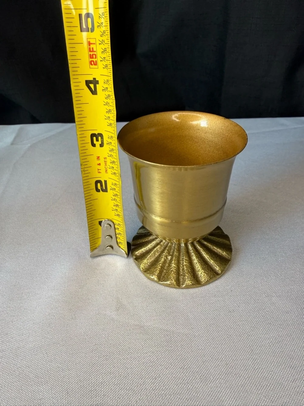 Hearth & Hand Gold and Black Round Toothpick Holder NWT